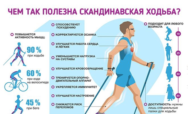 Специалисты о пользе скандинавской ходьбы